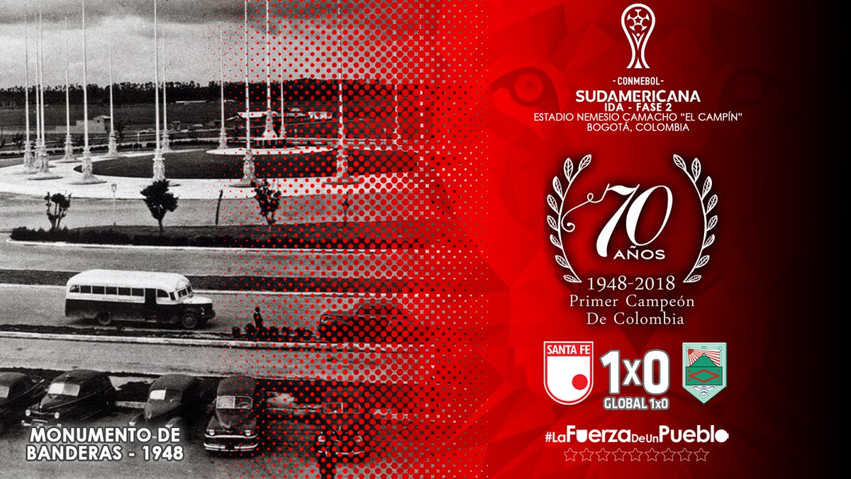 SantaFe's tweet photo. #SFExRAM ⏱70 |1x0 g.1x0| 🇲🇨🦁
#PrimerCampeón70Años 🏆 https://t.co/GcfdiCvrFF