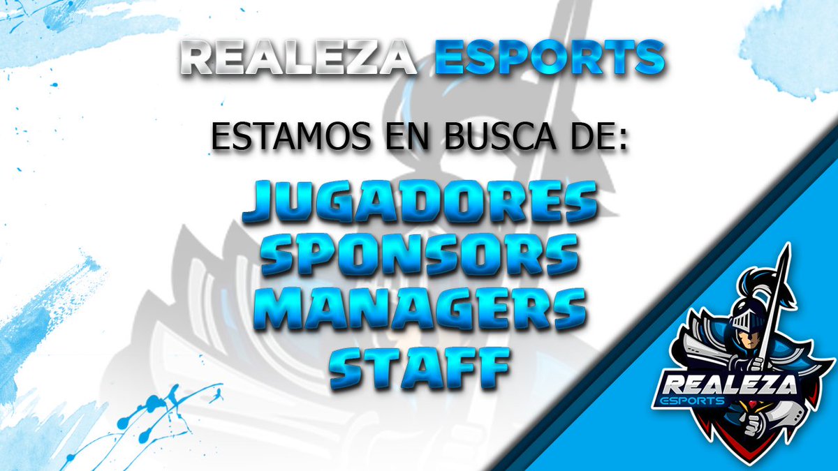 Nuestro equipo competitivo de Clash Royale está en busca de nuevos talentos para los siguientes cargos:

-Jugadores 🎮 
-Sponsors 💵
-Managers 👨‍💻
-Staff 🤵

Si estas interesado en formar parte del equipo en cualquiera de estas posiciones, ¡no dudes en escribirnos al MD! 📩