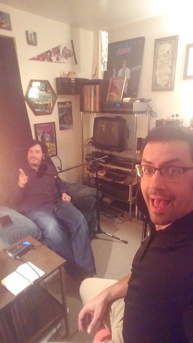 Nate_Lockhart's tweet image. Recording a carefree, summery podcast with your friend and mine, @TheAndyParks_ #memorymachine