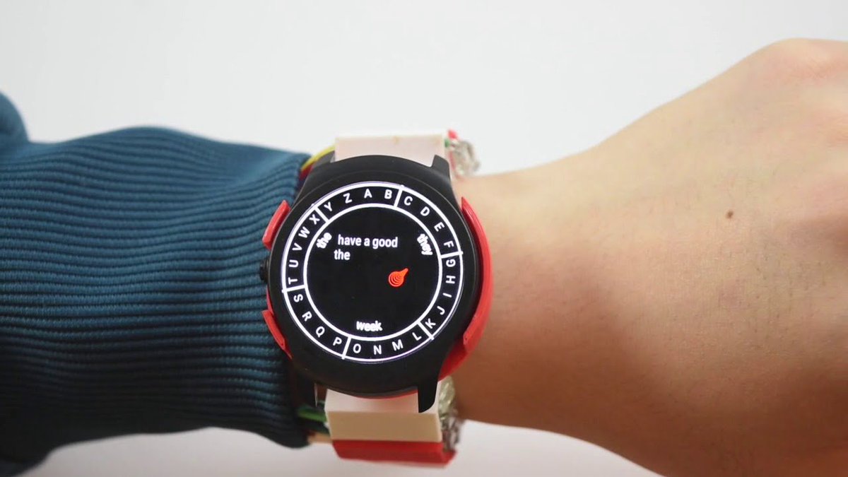 OpenElectronics's tweet image. WrisText: one-handed text entry ...
open-electronics.org/wristext-one-h…
#Arduino #ArduinoDue #ArduinoProject #CircularKeyboard #DartmouthCollege #NextGenerationSmartwatch #Onehanded #OpenSource #OpenSourceHardware #OpenSourceSoftware #PiezoSensor #Prototype #Smartwatch #TextEntry