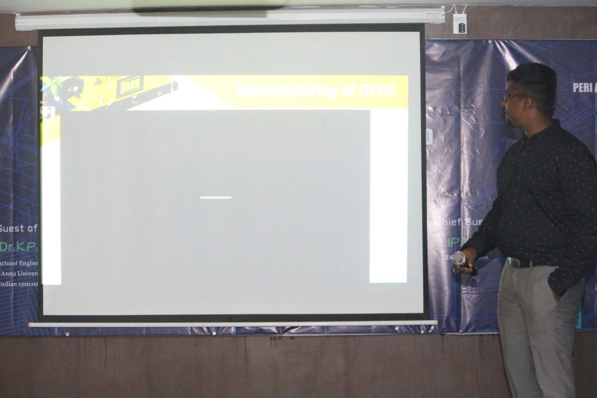 Cityrene_'s tweet image. Mr.Dilipan Bose our CEO, enlightened the students at Peri Institute of Technology on Prefabricated structures. He gave a detailed seminar on GFRG- An emerging alternative technology in the construction industry.
#GFRGSeminar #Cityrene #PeriInstituteOfTechnology