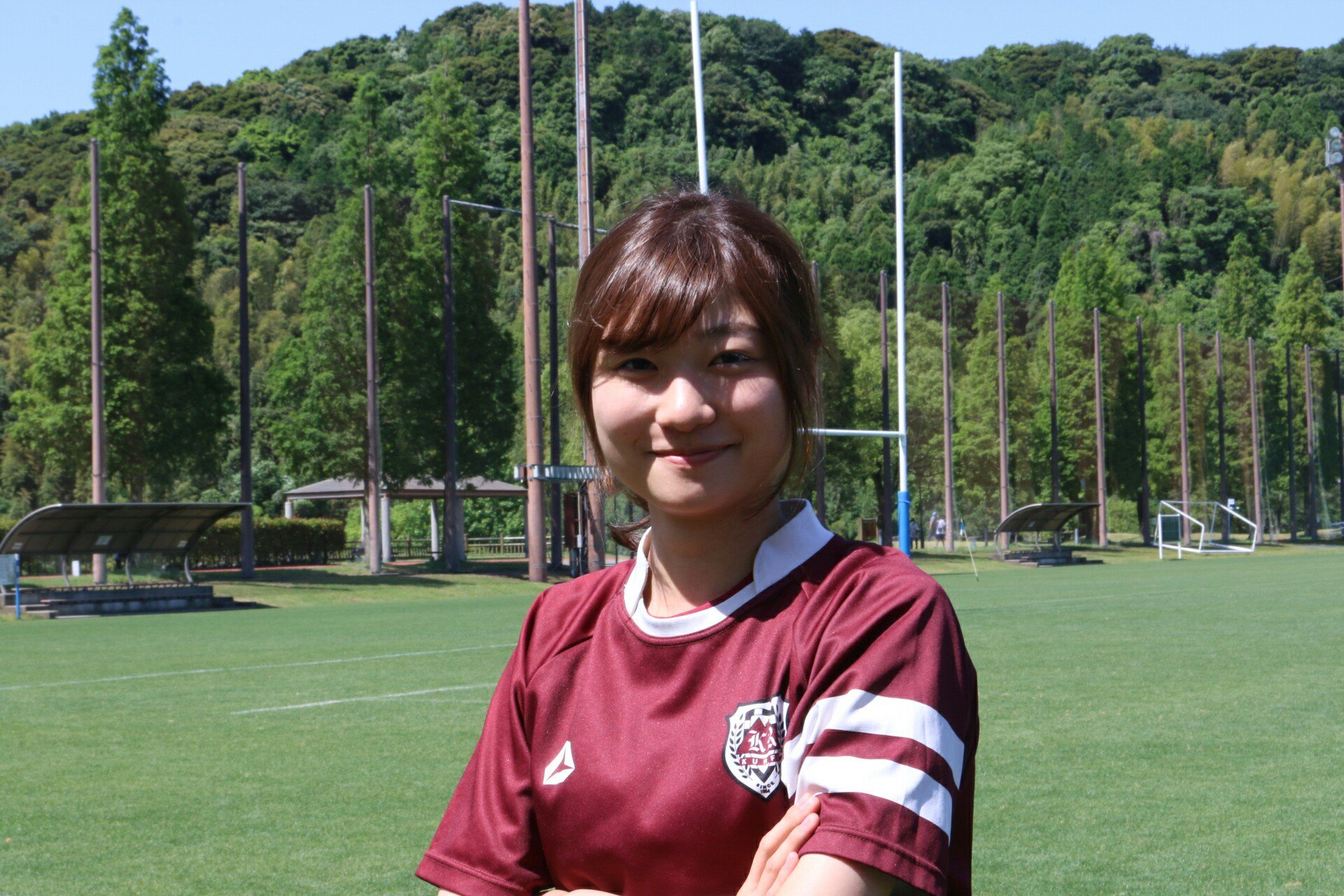 鹿児島大学ラグビー部 on X: 法文学部 １年 福永あや 私立神村学園高校(鹿児島)出身 MG  弓道部出身の乃木オタマネージャー。カメラのファインダーを覗く顔の角度が個性的！ t.coOqaL3Zgdez  X