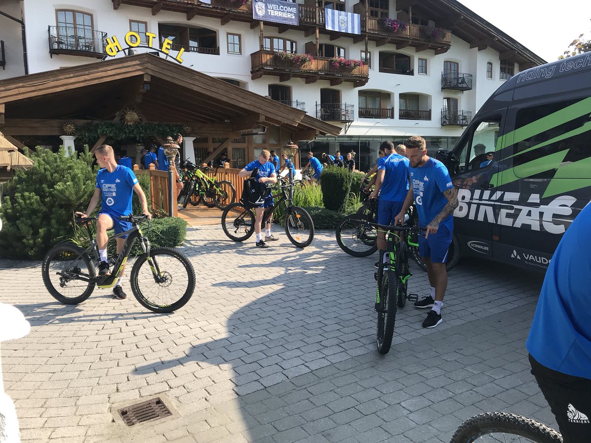 htafc's tweet photo. 🚴‍♂️ Travel to training with a difference this morning! #htafc (DTS) https://t.co/kEOGYCuGfp