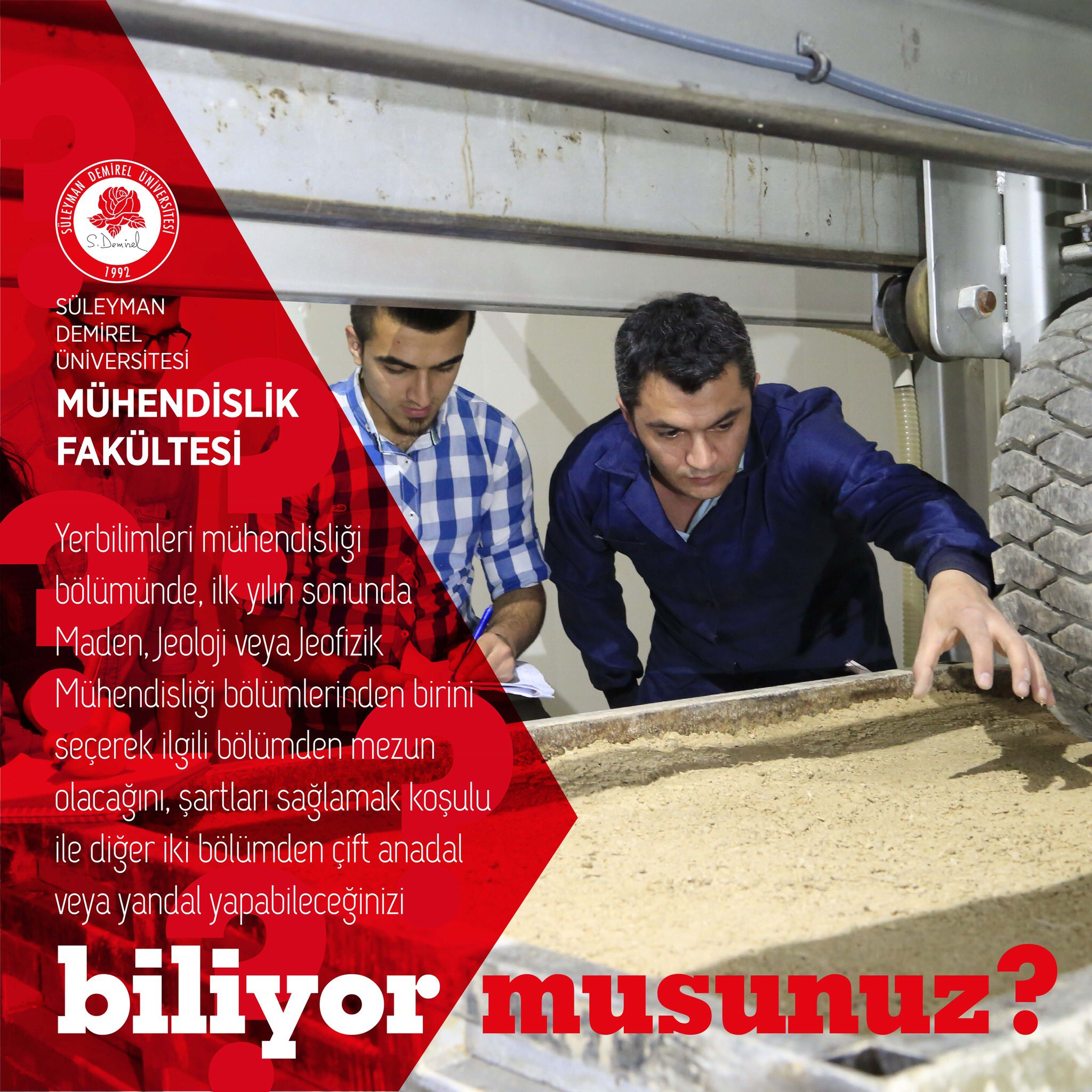 Sdu Muhendislik Fakultesi Pa Twitter Yerbilimleri Muhendisligi Bolumumuze Bu Yil Alacagimiz 30 Ogrencinin 9 U Yok Bursu Alacak Ikinci Sinifta Jeoloji Jeofizik Yada Maden Muhendisligi Bolumlerinden Birini Tercih Edecekler Ilkercarikci Serdalterzi