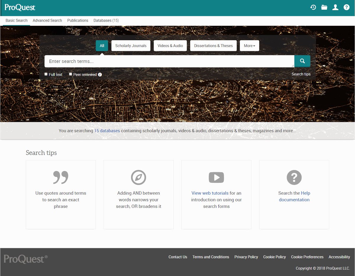 ProQuestMEA's tweet photo. We've given our basic search page a makeover to get you to meaningful content faster and with a broader scope of details.

Learn more here https://t.co/D7vRp6tbCk 

#proquestplatform
#proquest
#proquestupdates https://t.co/rKUiycopfF