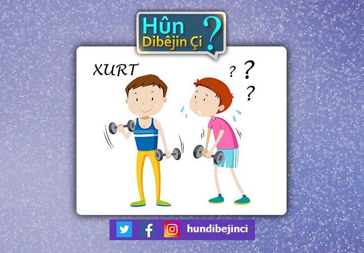 hundibejinci's tweet photo. Tirk dibêjin, #güçsüz, di kurdî de dijwateya wê #xurt û #qewî ye gelo Hûn dibêjin çi?
@hundibejinci îro seat di 16.00an de li ser ekranên @TRTKurdiTV yê ye.
#Kurdî #Kurdîsh #Kûrtçe https://t.co/sBwbv3cApj