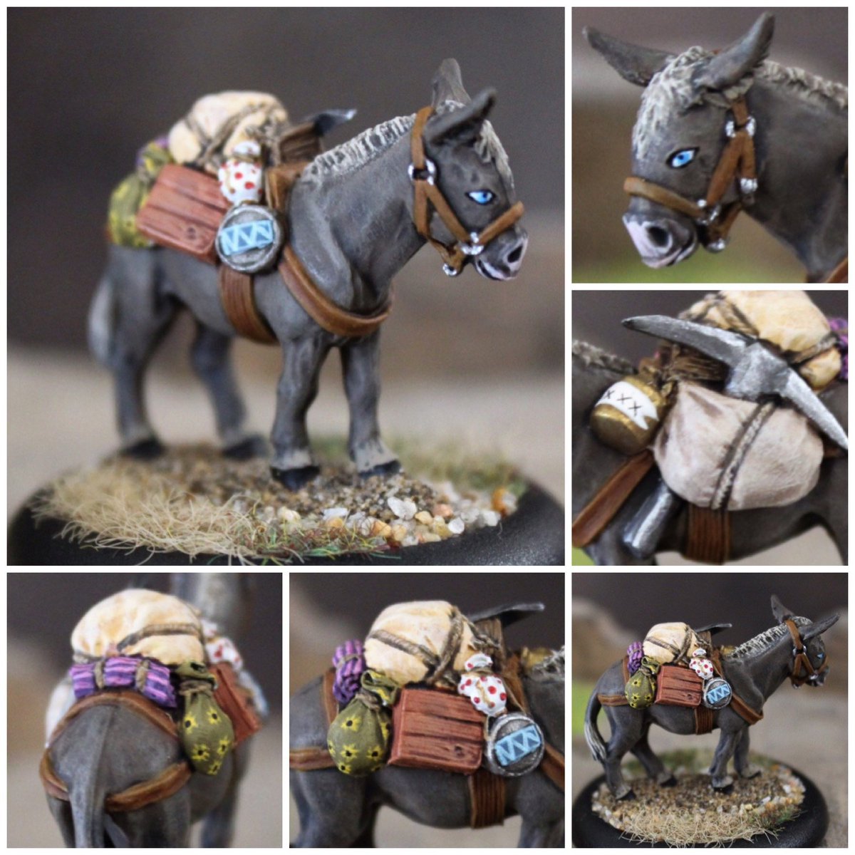 cavernandcanvas's tweet photo. BEAUTIFUL BLUE EYED PACK DONKEY!! #etsyshop: Hand Painted Pack Donkey #reaperminiatures https://t.co/tfk8TQQ6fJ #painting #art #miniatures #dnd #ttrpg #pathfinderrpg #miniaturepainter #packdonkey #miniaturepainting #gamergirl #ladygamer #rpgminiatures #paintedrpgminis https://t.co/jUCVM94mut