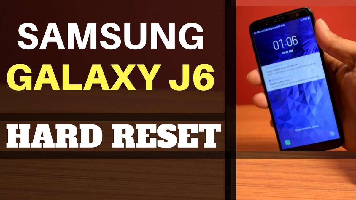 TechnicalBit's tweet image. How to Hard Reset Samsung Galaxy J6 
youtube.com/watch?v=T2KQD3…
