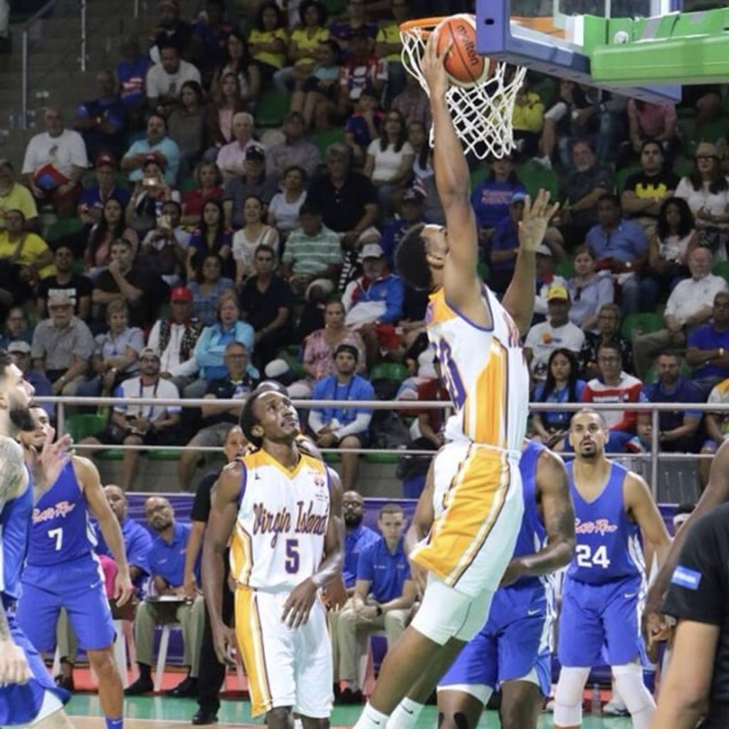 GSU_TIGERS's tweet photo. @PerryMurray_ in action tonight at the Virgin Islands National Team was in action at the CAC Games in Colombia https://t.co/OuMgywbcu9