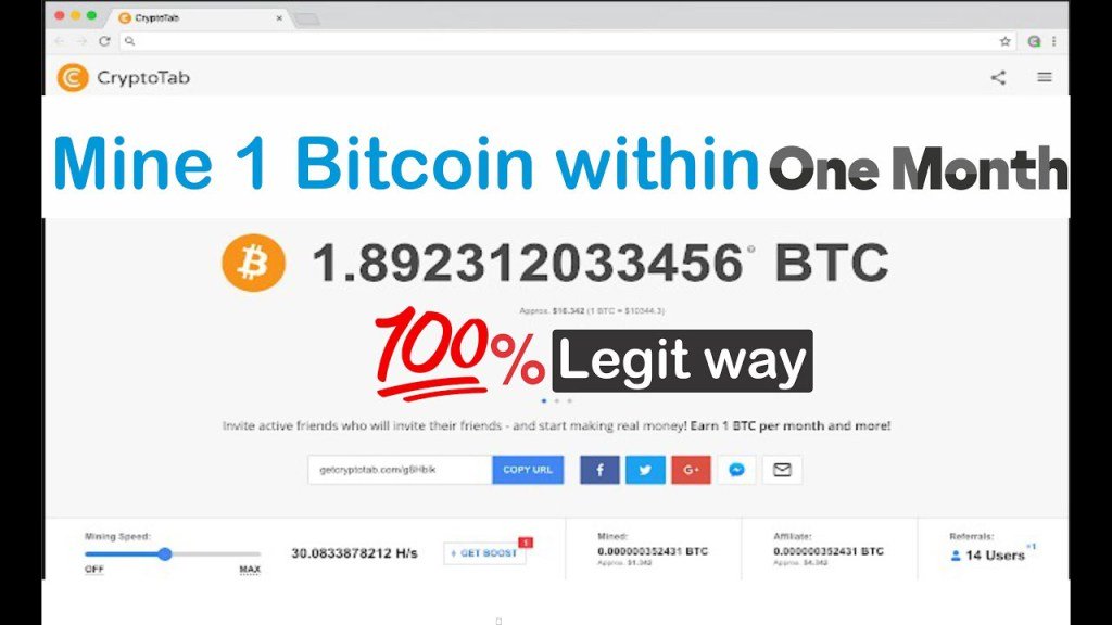 Creative One Pakistan On Twitter Mine 1 Bitcoin Within One Month - 