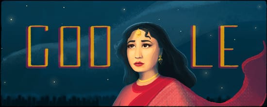 Imharshada's tweet photo. #MeenaKumari 's @Google #duddle #IndianFilmHistory #Nostalgia https://t.co/IVqYUdKZ0y