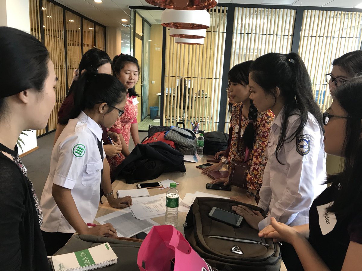 Full-student-house <a href="/NLinMyanmar/">NL Economic Mission</a> for  #engagement day #Myanmar #Netherlands #Water challenge. 6 teams will explore different urban water and water logistics topics today and share their story via <a href="/MMWaterPortal/">Myanmar Water Portal</a> #WaterHub #WaterAcademy
