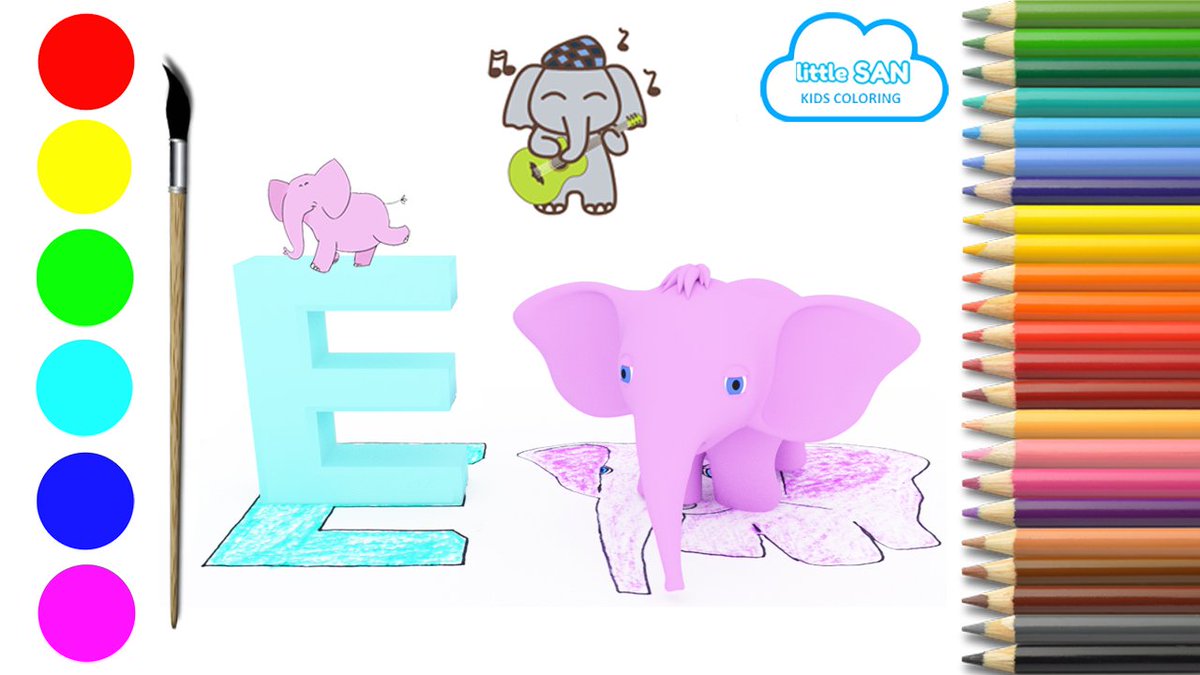 littleSAN4's tweet photo. Phonic E and Elephant Drawing, Coloring and coming to live || Preschool Kids Alphabets Learning
In this video Kids will learn how to draw Alphabet E and ELEPHANT and Coloring it. Fun coloring pages and learn colors for baby and toddlers. https://t.co/gFrwo76VqW