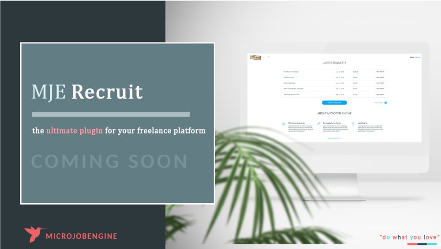 Check out the first blog post reveal about MjE Recruit plugin!

Don’t forget to come back for the official release in within 24 hours to own this plugin with awesome discount code!
➡ bit.ly/2vqbbaO

#EngineThemes #MicrojobEngine #MjERecruit #MjEPROPackage