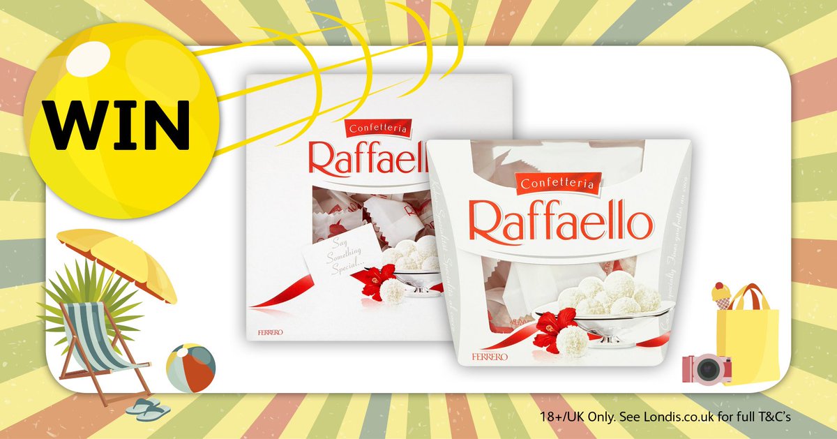 myLondis's tweet photo. #WIN Raffaello treats!

For a chance to WIN boxes of #Raffaello, simply RT &amp; Follow @myLondis
Plus pick up a promotional box at your nearest Londis store, for a chance to win a £1500 #shopping experience, for you &amp; 2 #friends!

18+/ UK Only. Closes: 8th Aug 23:59
#LoveSummer https://t.co/hZNR3porgE