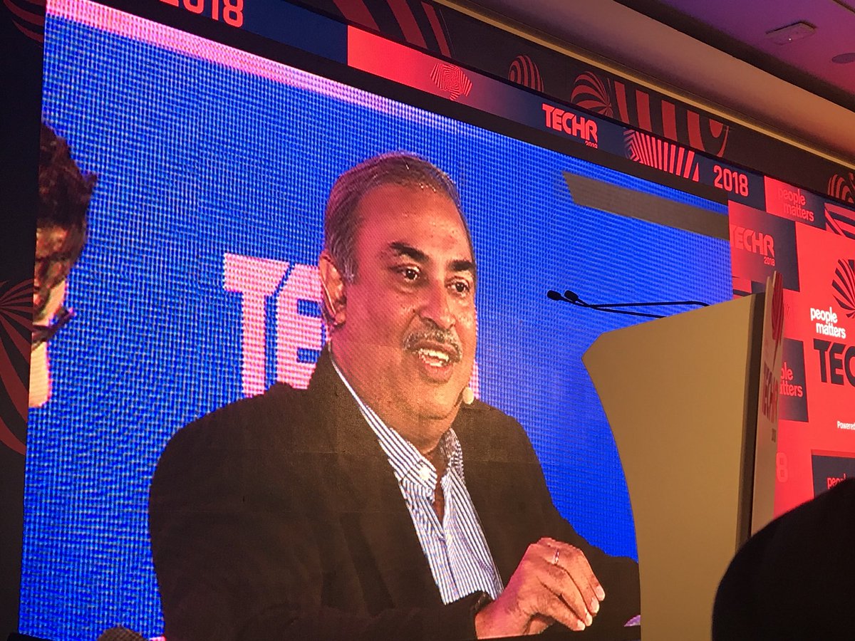 ZiniaFernandes's tweet photo. “Change or Die”, Sunil Sood keeps it simple 
#TechHR18
#LetsTalk https://t.co/KDJk90OatP