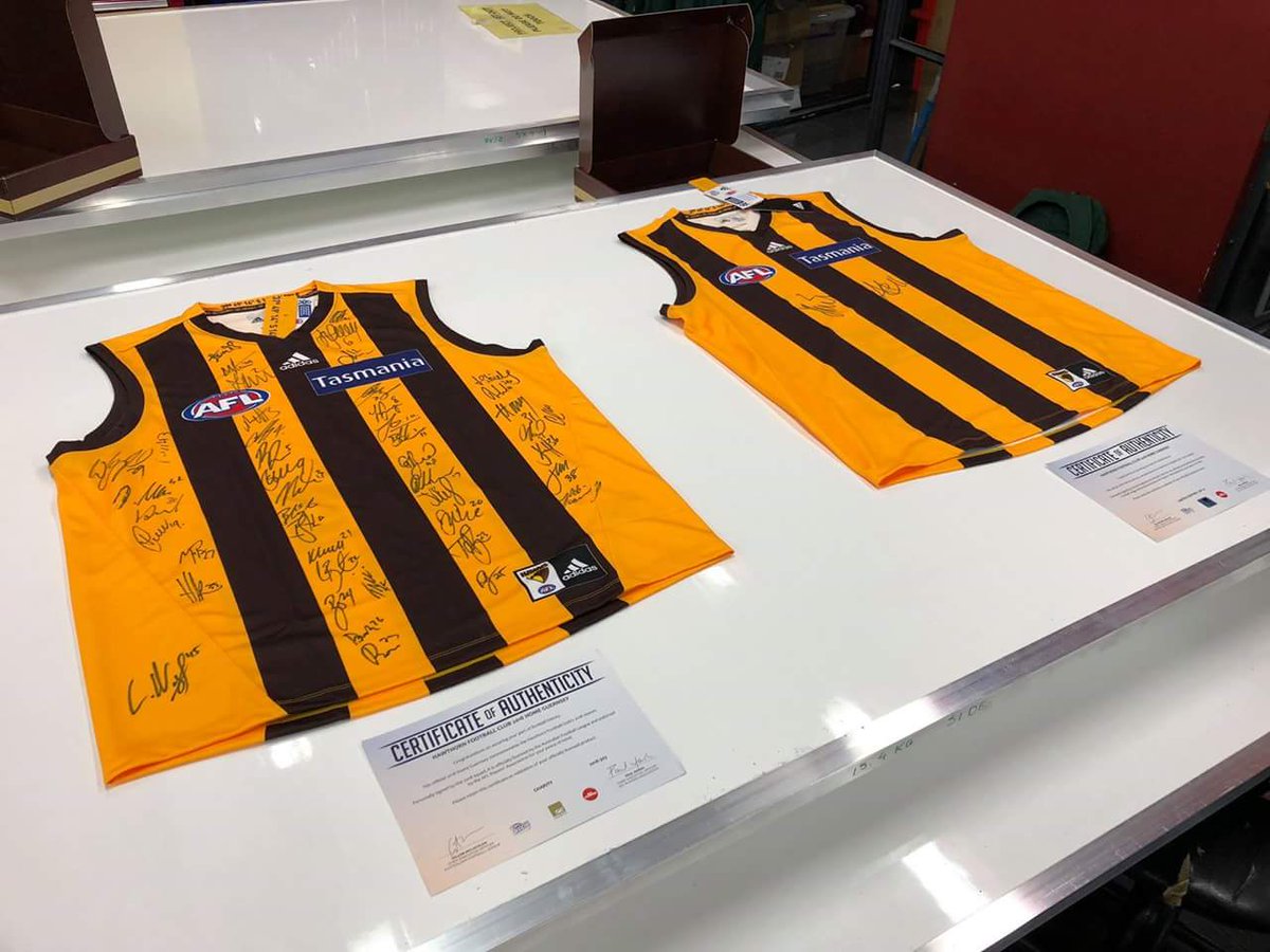 Thank you to Hawthorn Football Club for providing us with two signed Guernseys! These limited edition items will be raffled/sold off in the coming weeks. Stay tuned if you are interested!