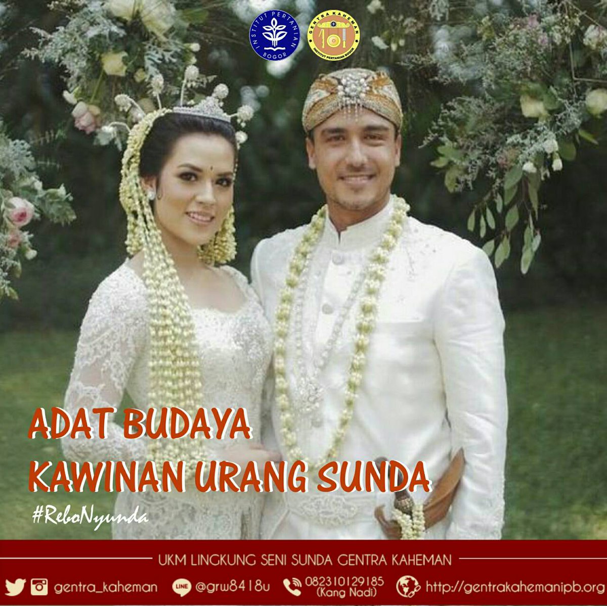[REBO NYUNDA: ADAT BUDAYA KAWINAN ORANG SUNDA]

Salah sahiji tradisi budaya anu dipiara tepi ka ayeuna nyaeta dina cara ngawinkeun. Upama urang Sunda aya nu rek ngawinkeun anakna, tara padu gapruk kitu bae.

Baca selengkapnya di gentrakahemanipb.org/2018/berita/re…