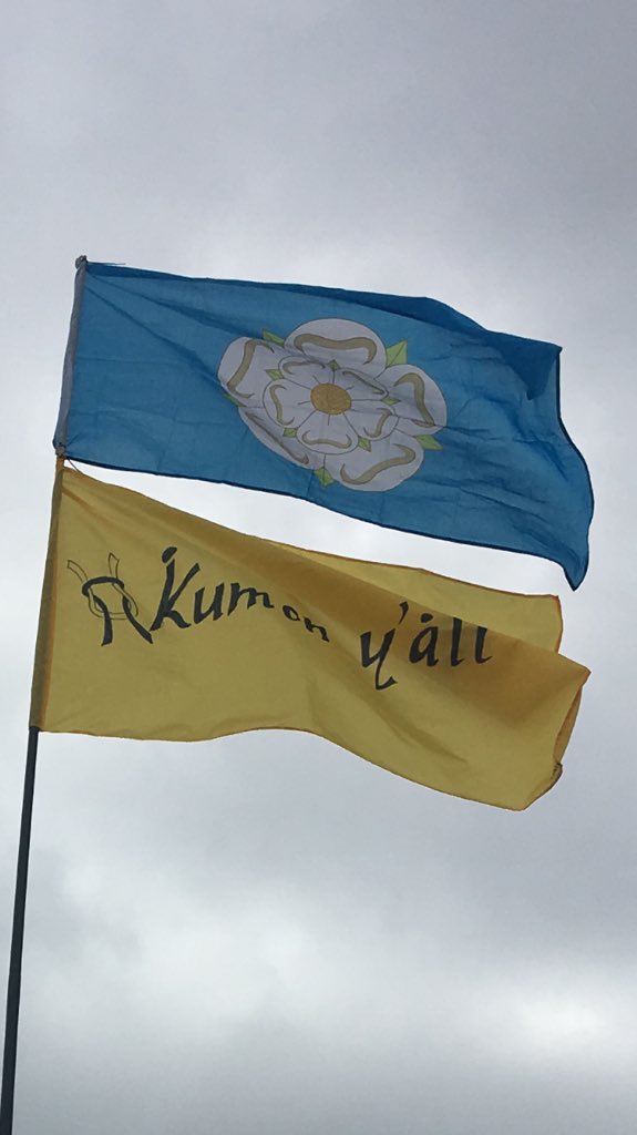 KumonYall's tweet photo. Ey Up! It’s #YorkshireDay wishing all great people of the greatest #county a very happy #Yorkshire #day 
And if you not from Yorkshire cheer up nobodys perfect. 
#GodsOwnCounty #brewup #whippet #flatcap #dewsbury #batley #ilkleymoor #bahtat #TEAMKYA https://t.co/HRv7yAFJzN