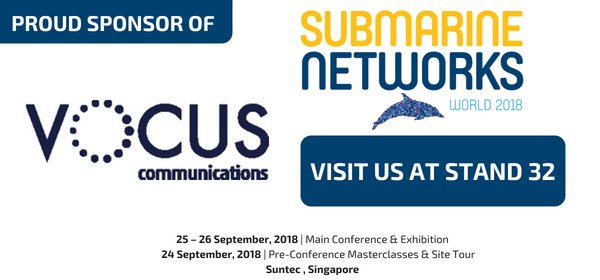Join Silver Sponsor <a href="/VocusComm/">Vocus</a> at <a href="/SubNetsWorld/">SubNetsWorld</a> . Visit them at Booth 32.  #submarinenetworksworld bit.ly/2LhELdA