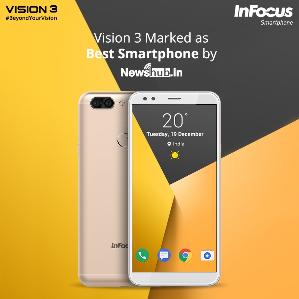 InFocus_IN's tweet photo. Dream a creative vision for your life with #InFocusSmartphones.
Thank you @newshub for featuring #InFocusVision3 as one of the best smartphones to buy under Rs.7000 #Vision3Review
Read full review here: https://t.co/SaJ2eVNqcZ https://t.co/XsPcp60bvm