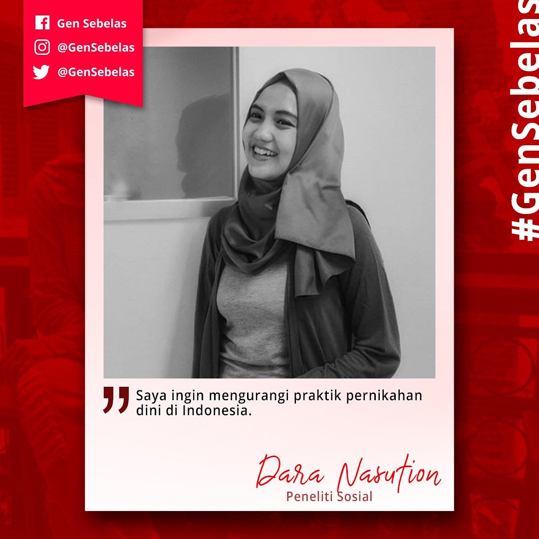GenSebelas's tweet photo. Pernikahan dini mrpkn isu krusial bangsa ini. Krnanya Dara ingin berjuang mengurangi praktik pernikahan dini di Indonesia. Dari partai apa peneliti sosial muda yg keren ini?
Krm jwbanmu dg tagar #GenSebelas atau Krim SMS/WA ke 08-11-8156-77 dg mngetik #GenSebelas (spasi) jwabanmu https://t.co/bsqDmlpopM