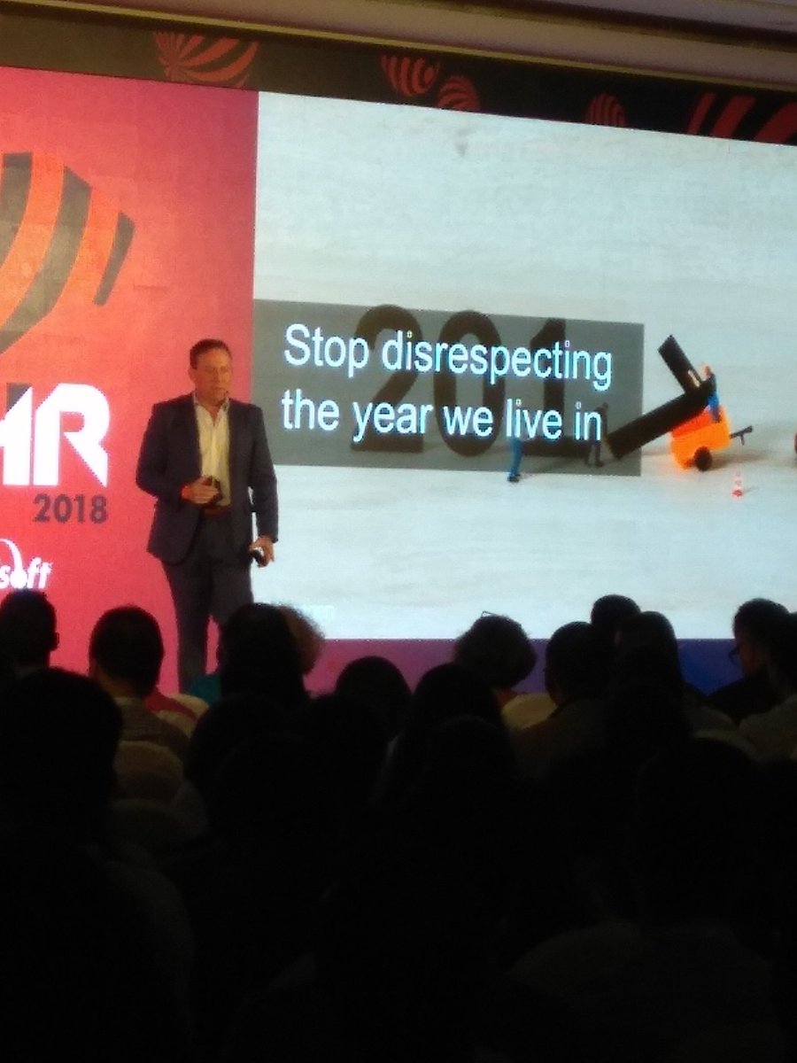 Great point by @jasonaverbook at #TechHR18 simple and engaging talk by him.
Great start to #HRTechThatMatters