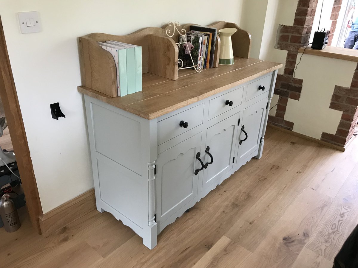 Here is a recent project of ours, a set of 4 chairs, an extending table and 2 dressers which are all finished and delivered. #furniture