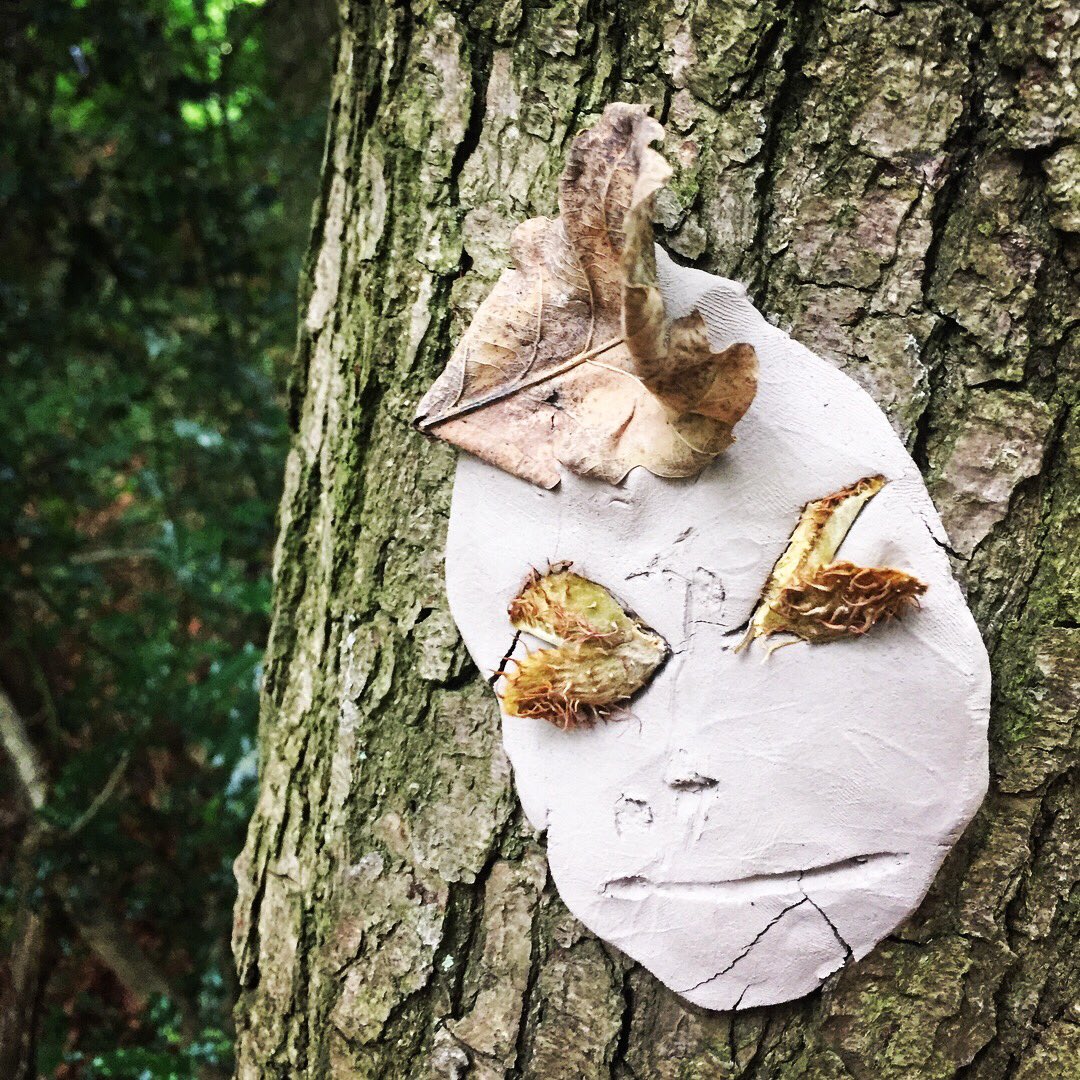I love these. But part of me finds them a little sinister too. Great to see evidence of children enjoying a little make believe in out in the lovely woods we have all around Telford.
