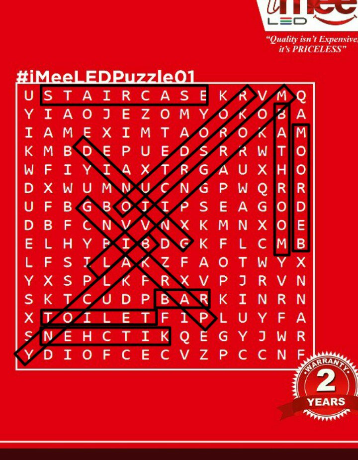 Nitish_nix's tweet image. 1 STAIRCASE
2 BAR
3 BATHROOM
4 BEDROOM
5 TOILET           
6 KITCHEN
7 BALCONY
8 LIVING ROOM
9 OUTDOOR
10bPARKING
11 DINING
#iMeeLED #LEDProducts
#Contest #LEDBulbs #EcoFriendly  #iMeeLEDPuzzle01
@emNishant @jayshreemalhot3 @Kratika_me @mohit626 @RahulTa24357514