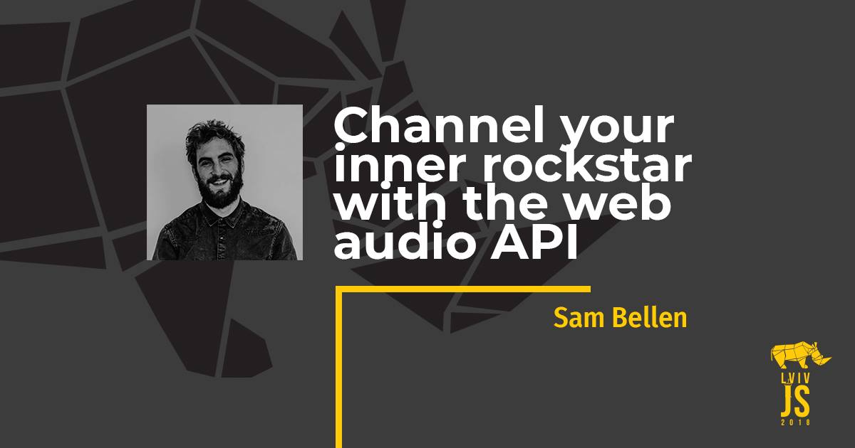 LvivJS's tweet photo. 👏 Welcome our speaker Sam Bellen (Sambego), Belgium 🌟
😎 Topic: "Channel your inner rockstar with the web audio API"
Language of speech - English

#lvivjs #lvivjs2018 #lvivjscommunity https://t.co/NWwHoqntiy