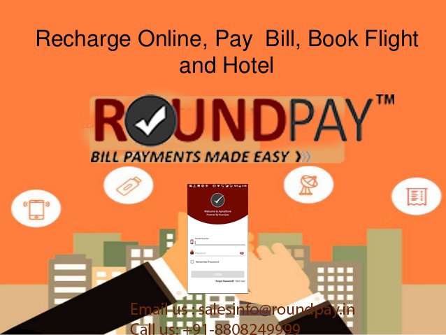 India's Top Multi Recharge Service Provider Company* 
Welcome to * Roundpay Mobile, DTH, DataRecharge ,Money Transfer Company*
*Our Services:-* (1) All type of *Mobile Recharge* {Prepaid & Post-paid}.(2)Data Card. 
Visit: roundpay.in
Please call: +91-8808249999