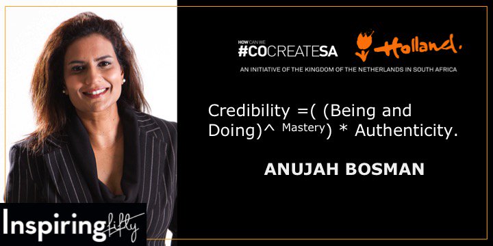 cocreateSANL's tweet photo. Congratulations Anujah Bosman, you are one of the #InspiringFiftySA 2018! 🙌 

@chillisoft_sa @GCIS_KZN @HorbachBonnie @UCT_news @victorchaitezvi https://t.co/JBe60a0PKk