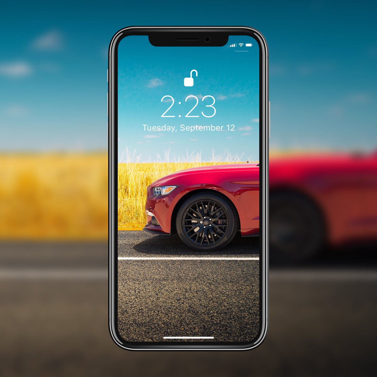 Red Car Wallpaper Smartphone