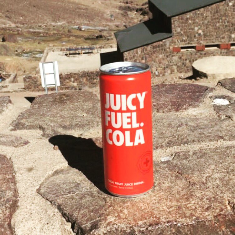 Wherever you are, Juicy Fuel Cola is a great healthy alternative........
A Cola made from fruit juice
A Cola that contains no added sugar
A Cola that contains no sweeteners 
A Cola that contains no preservatives 
A Cola that is 'remarkably' 1 of your 5 a day
#DareToBeDifferent