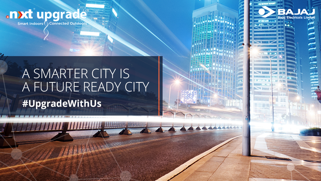 BajajElecBiz's tweet photo. Lighting up the streets with LED, is not only energy efficient, it also decreases the city’s carbon footprint and light pollution. Follow #UpgradeWithUs, to stay updated on our .nxt upgrade shows, and know more about our smart city solutions at: https://t.co/2P41Z7c6jL https://t.co/9VUfaSS313