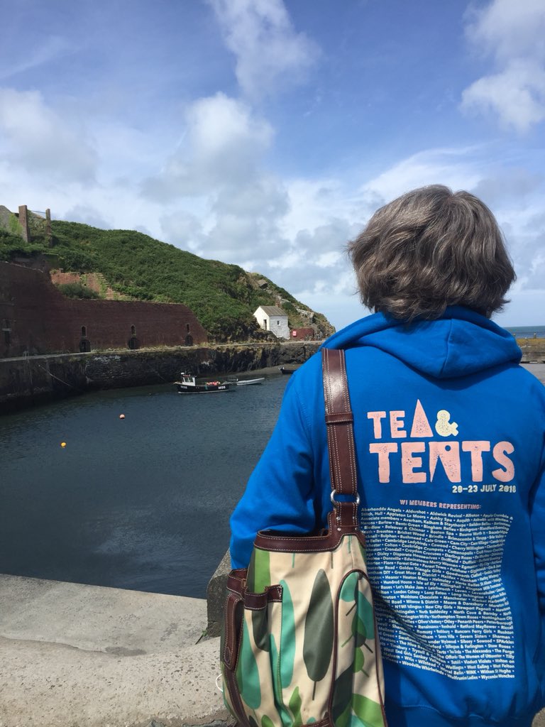 I’m on tour with my <a href="/TeaAndTents/">Tea & Tents</a> hoodie. Anyone recognise where I am? It’s breezy but sunny. <a href="/WomensInstitute/">Women's Institute</a>