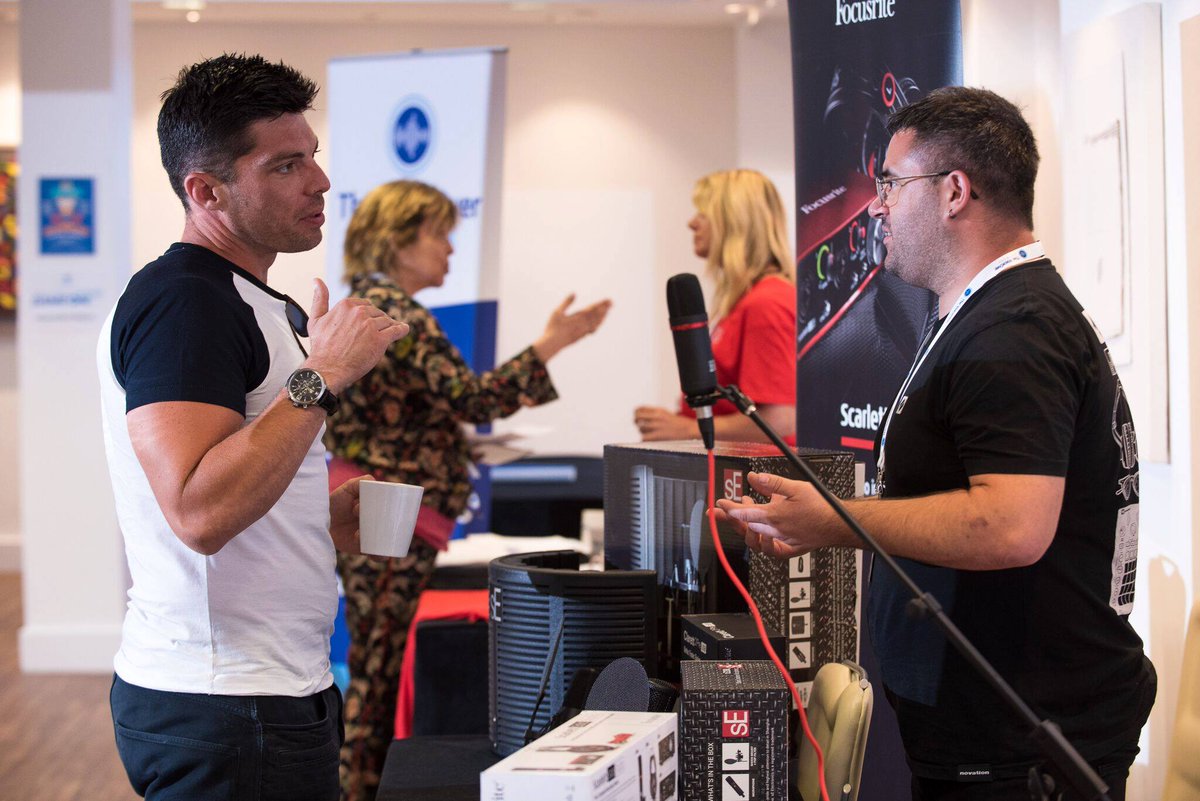 NetworkVO's tweet photo. Here are some photo's of @WeAreFocusrite at our recent GET YOUR GAME ON 2018 video game event in London #GameOnVOND18 #HomeStudios https://t.co/1WowcvEUfa