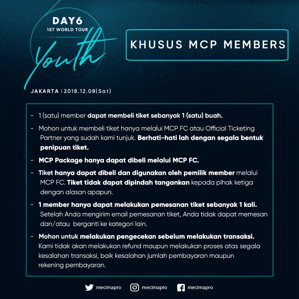 #YOUTHinJKT - Notice for MCP Members. Please read it thoroughly.