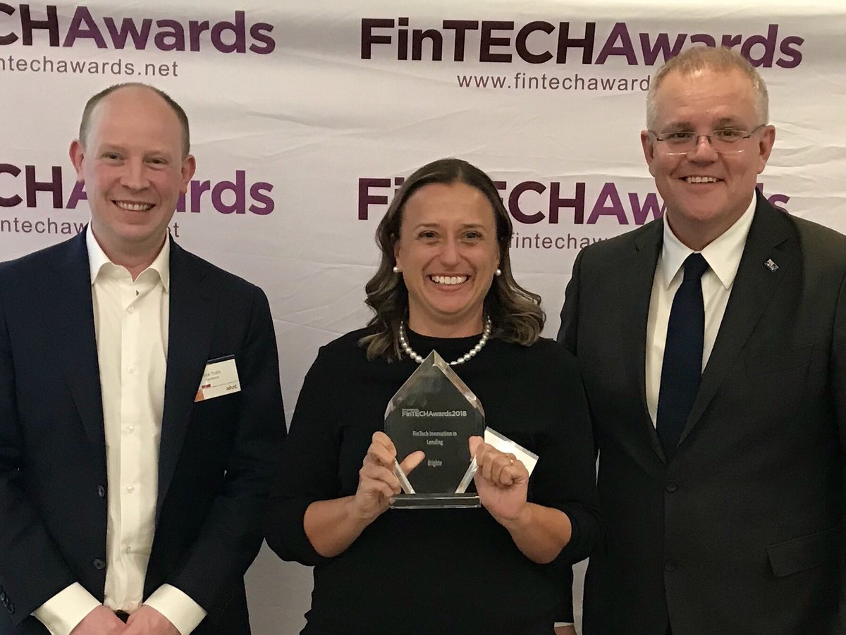brighteAU's tweet photo. Thrilled to win Innovation in Lending and Fintech Leader of the Year at #fintechawards tonight 🙏. More motivation to  power Aussies with affordable energy innovations. 👍☀️🔋🏡#solarisnow #batteriesarehere #paywithbrighte https://t.co/u6Ir1nkAb0