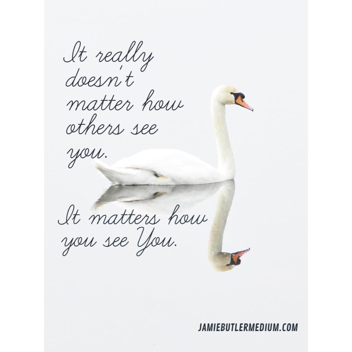 Jamiebutler's tweet photo. It really doesn't matter how others see you. It matters how YOU see you!
#beyourself #everydaymedium https://t.co/7GGdH5gEQ9