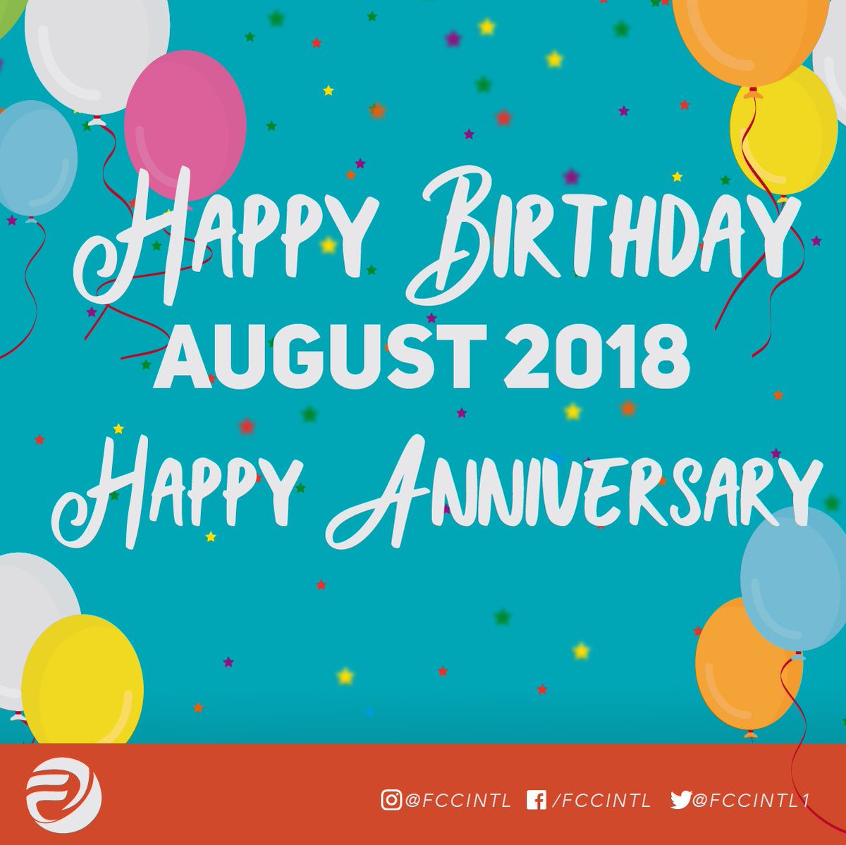 DrWayneFrye's tweet photo. Happy #BIRTHDAY &amp; Happy #ANNIVERSARY to everyone born and/or married in the month of AUGUST!!! May God bless you with many, many, many more!!! #RenewedFaith18 #fccination #motivation #inspirational https://t.co/RpkIMXpeHo