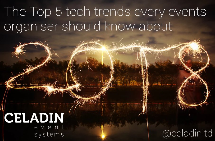 celadinltd's tweet image. We see new tech which changes the way events are run or marketed every year. 
But which are the key trends for 2018? 
celadin.com/top-5-tech-tre… 
#eventtech #eventtechtrends #eventprofsUK