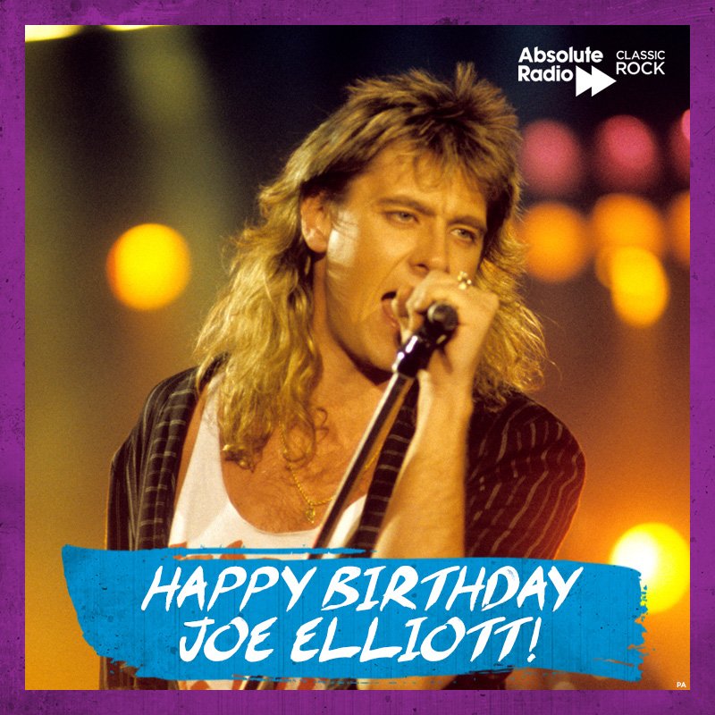 Do you wanna get rocked? Happy birthday to Joe Elliott! 
What\s your favourite Def Lep tune? 