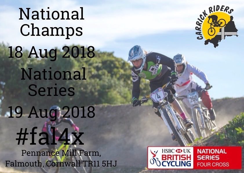 We are pleased to announce that we will be hosting the 2018 @hsbc_sport  @british4x #nationalchamps this August, the champs will be on sat 18 with the national rd6 on sun 19th. Come and watch the action from 12.00 or even come and have a go, entry through @britishcycling