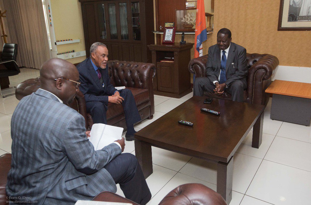 RailaOdinga's tweet image. I received a briefing on the progress of the Building Bridges taskforce from their Chairman Senator Yussuf Haji and his deputy Professor Adams Oloo. I am happy at the progress they have made so far and they have pledged  to do their very best for our nation.