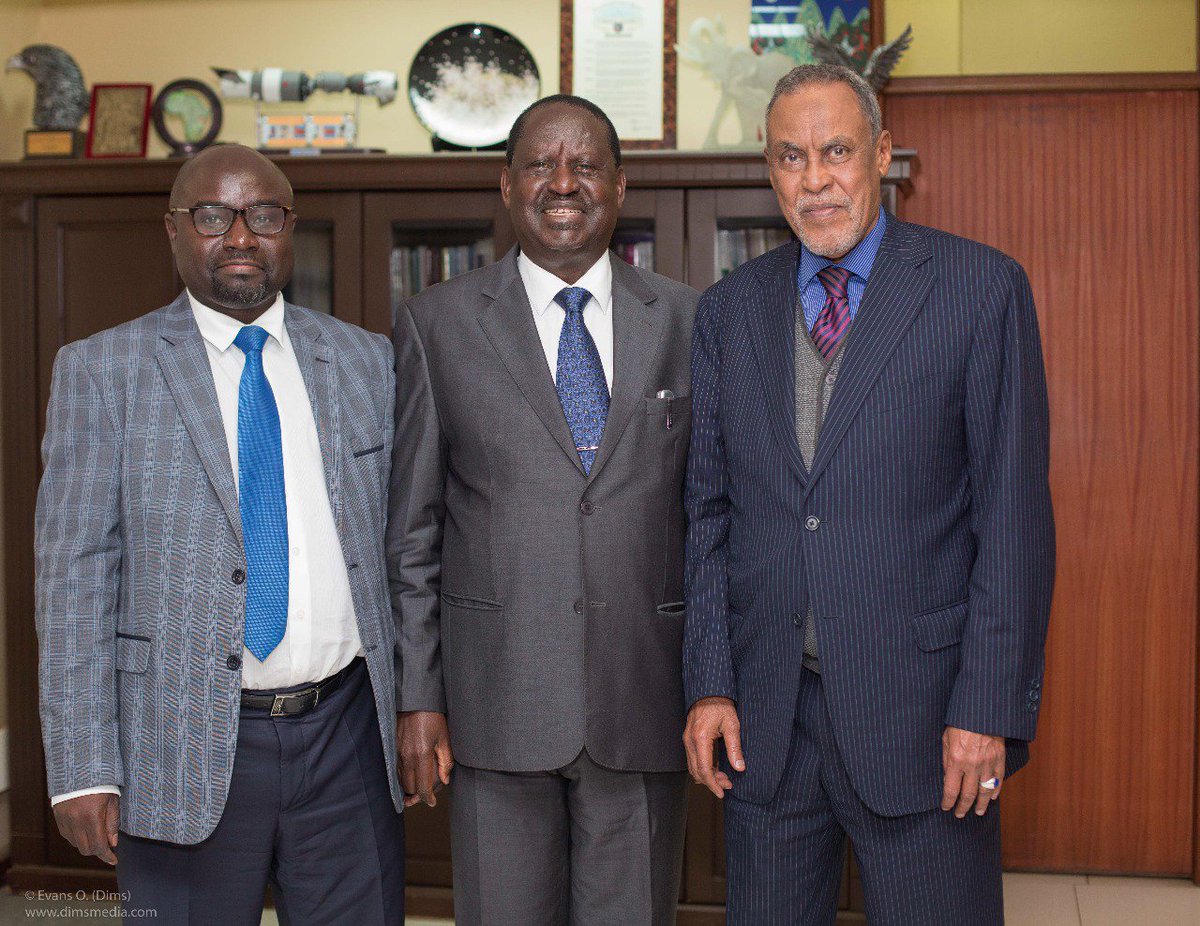 RailaOdinga's tweet image. I received a briefing on the progress of the Building Bridges taskforce from their Chairman Senator Yussuf Haji and his deputy Professor Adams Oloo. I am happy at the progress they have made so far and they have pledged  to do their very best for our nation.