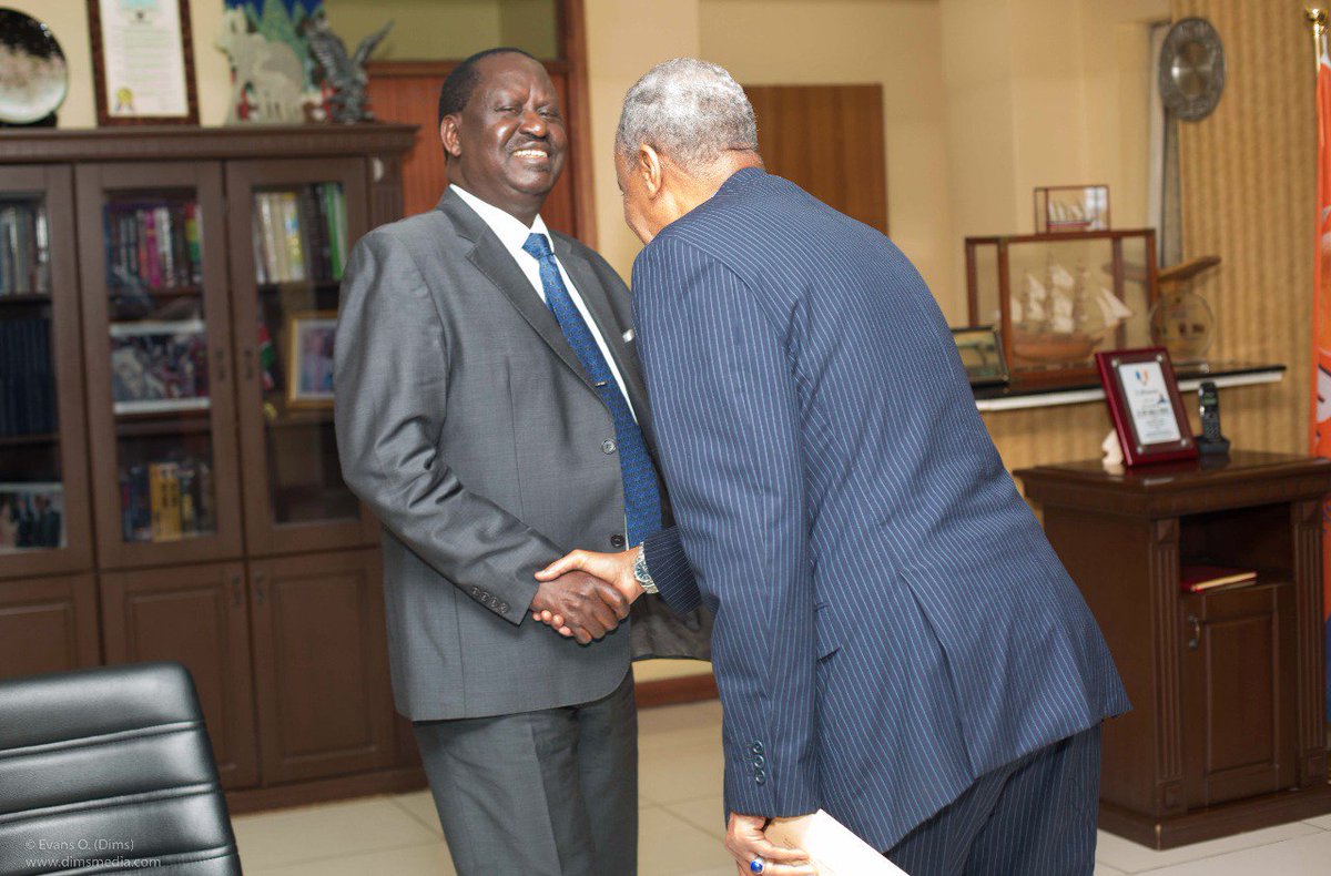 RailaOdinga's tweet image. I received a briefing on the progress of the Building Bridges taskforce from their Chairman Senator Yussuf Haji and his deputy Professor Adams Oloo. I am happy at the progress they have made so far and they have pledged  to do their very best for our nation.