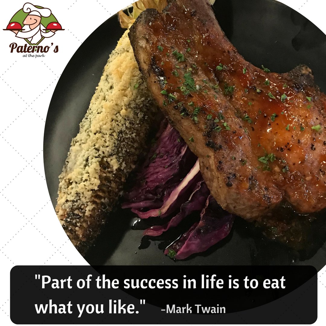 Come visit #PaternosAtThePark and eat food that you will surely like! #yum

paternos-restaurants-wv.com
Paternos at the park
601 Morris Street
Charleston, WV 25301
(304) 205-5482
