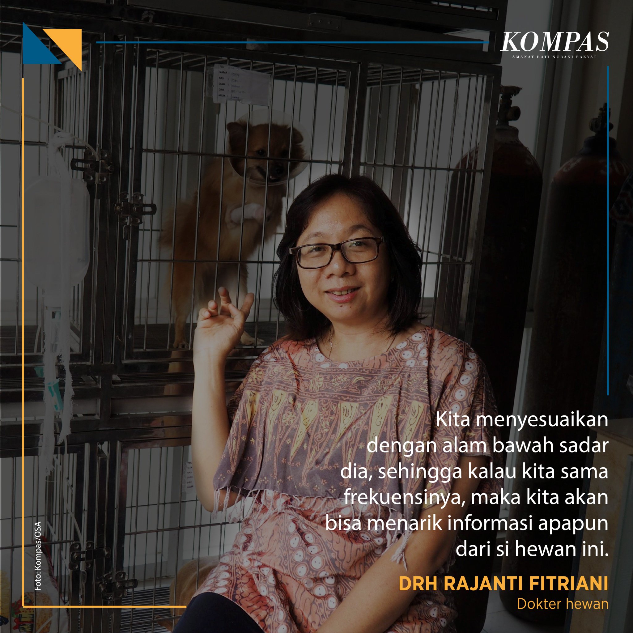 Harian Kompas no Twitter "Ketajaman mendengarkan curhat membuktikan hewan tidak pernah berbohong memiliki loyalitas luar biasa kadang lebih bijaksana